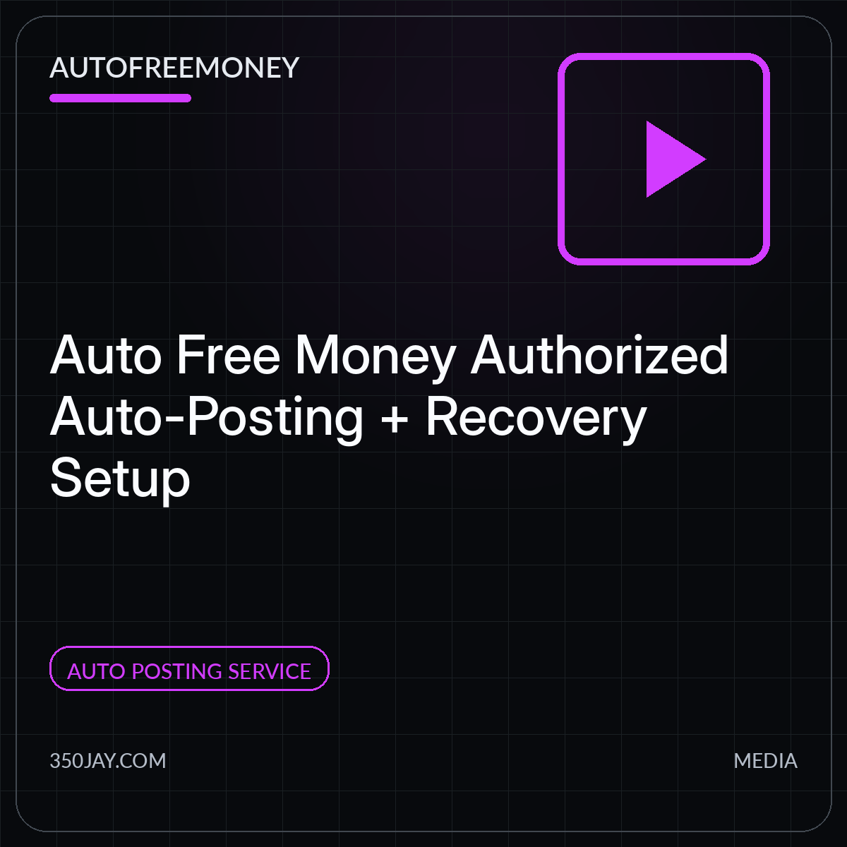 Auto Free Money Authorized Auto-Posting + Recovery Setup