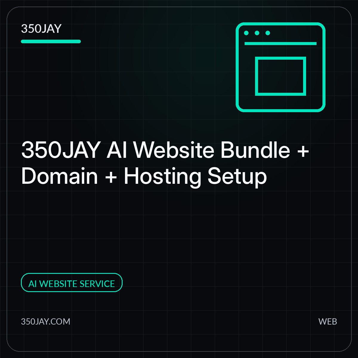 350JAY AI Website Bundle + Domain + Hosting Setup